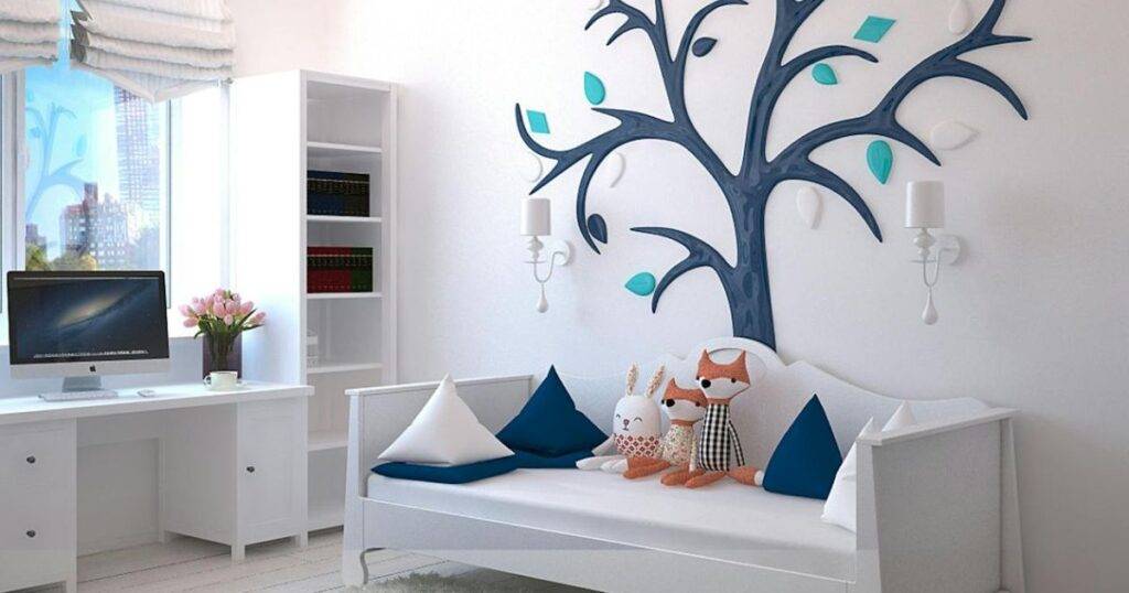 Stylish wall stickers for living room decor, adding personality and charm