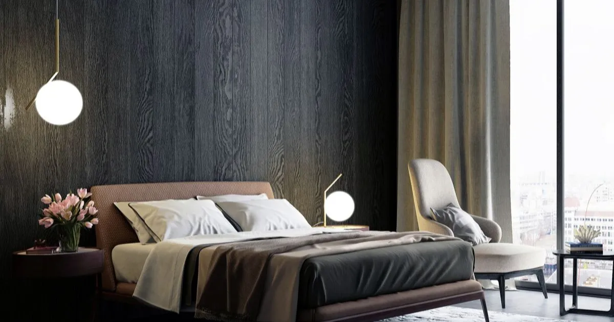 Luxury black bedroom decor with minimalist design tips