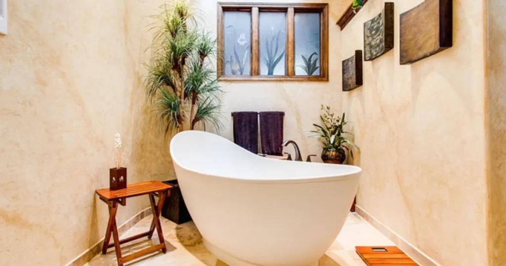 Japanese bathroom design: serene, functional, with minimalist style.